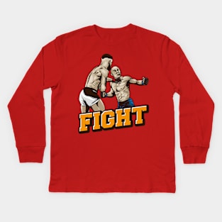 fighter puch each other Kids Long Sleeve T-Shirt